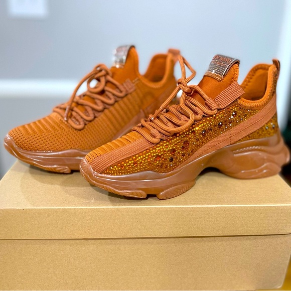 Steve Madden Women's Maxima Sneaker Brown Multi 7.5 - Picture 1 of 6